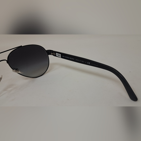Burberry Men's Aviator Sunglasses Frames Only Pilot Black Metal B3086 59-15-140 - Picture 4 of 15